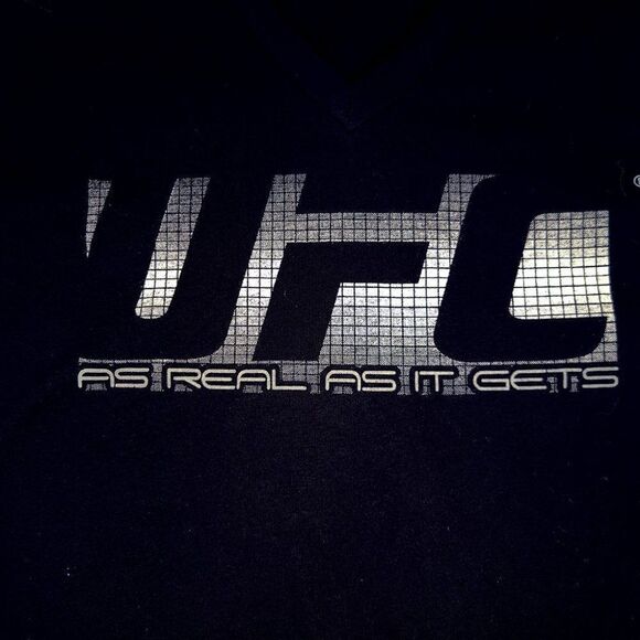 UFC black womens "As Real As It Gets" short sleeve T-shirt - Picture 3 of 4